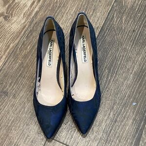 Karl Lagerfeld Dark Blue Heels